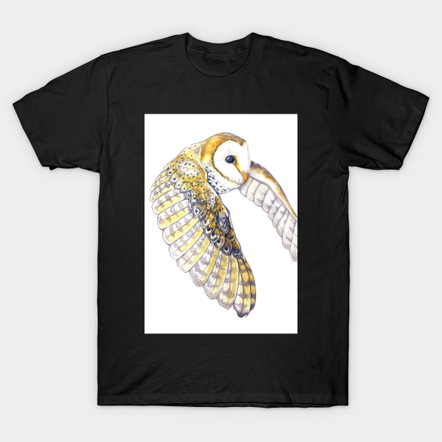 Milo: Australian Masked Barn Owl T-Shirt by julieviens